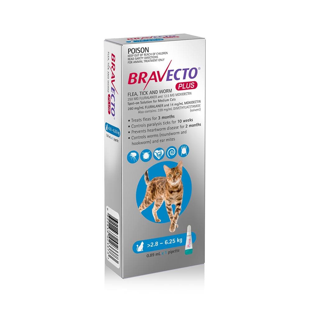 Bravecto Cat Plus 2.8-6.25 kg